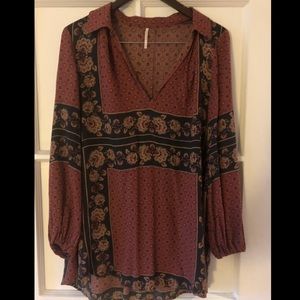 Free People boho tunic/long blouse NWT